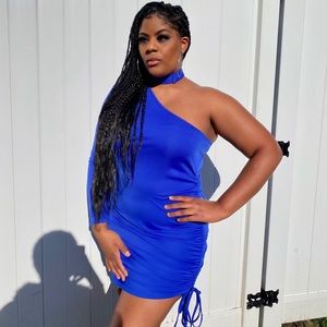 One Shoulder Choker Long Sleeve